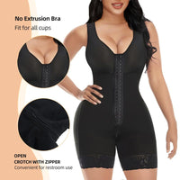 AURESHAPE  Fajas Colombians Shapewear for Women Tummy Control Full Shapewear Butt Lifter with Zipper Crotch