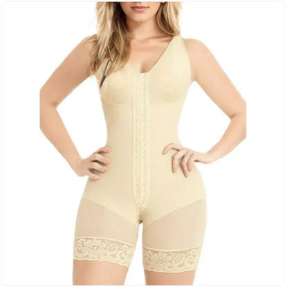 AURESHAPE  Fajas Colombians Shapewear for Women Tummy Control Full Shapewear Butt Lifter with Zipper Crotch