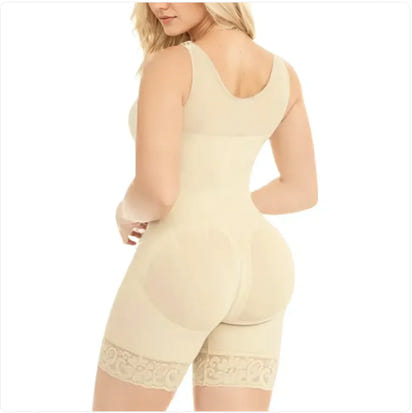 AURESHAPE  Fajas Colombians Shapewear for Women Tummy Control Full Shapewear Butt Lifter with Zipper Crotch