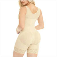 AURESHAPE  Fajas Colombians Shapewear for Women Tummy Control Full Shapewear Butt Lifter with Zipper Crotch